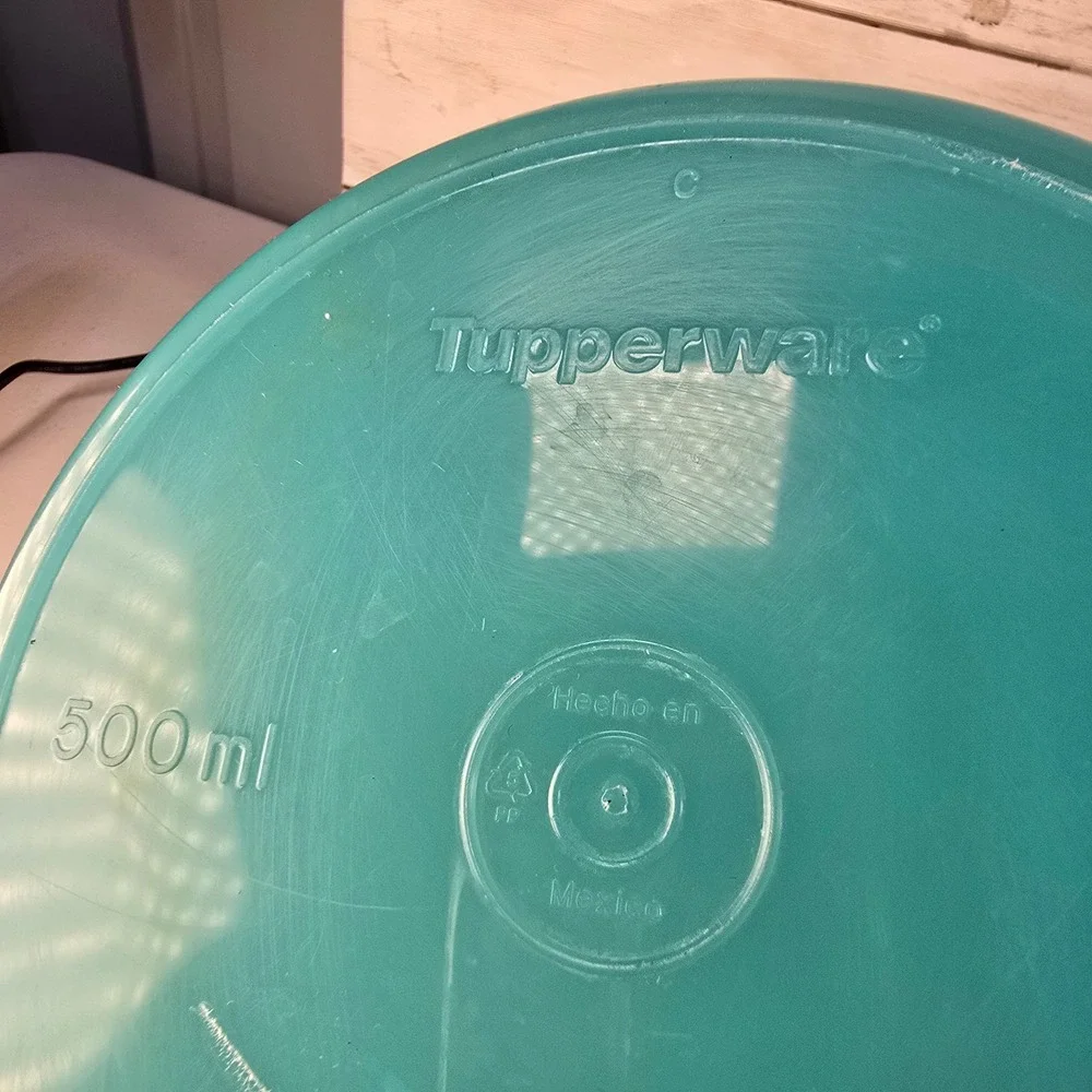 Tupperware Servalier Oval Nesting Bowl‎ Set Teal Frosted Clear 500ml 700ml 3pc